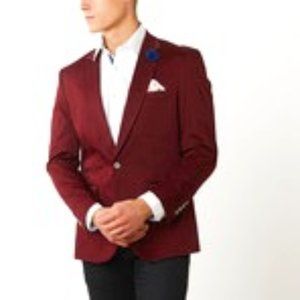 Men's Burgundy Blazer